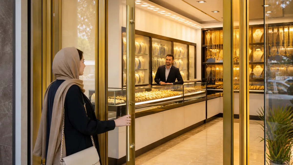 شرایط استفاده از درب طلافروشی